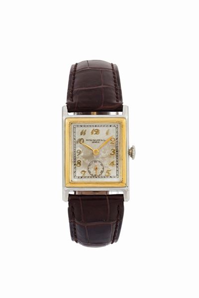 Patek Philippe, Geneve, Movement No. 820313, Case No. 607607. Raro, Orologio da Polso, di Forma R...