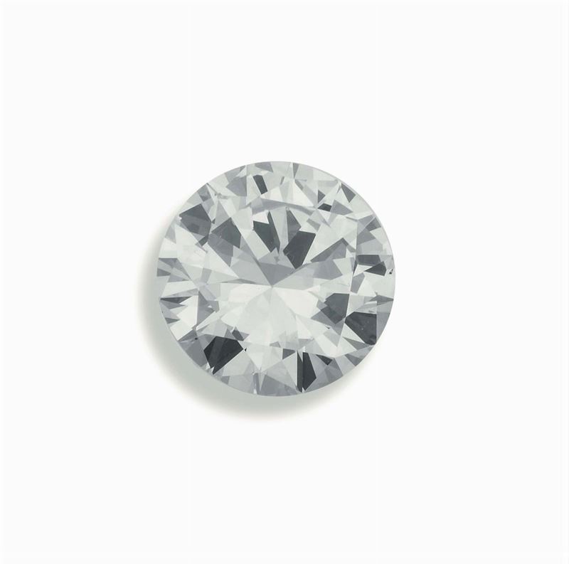 Unmounted round-cut diamond weighing 3.00 carats  - Auction Fine Jewels - Cambi Casa d'Aste