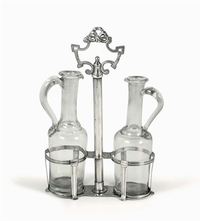 Oliera in Argento Fuso, Sbalzato e Cesellato. Genova, Marchio della Torretta per L’anno 1794, Bol...