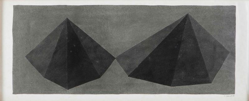 Sol Lewitt (1928-2007)asymmetrical Pyramids, 1986