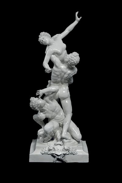 Monumentale Scultura in Terraglia Probabilmente le Nove, Inizio del XX Secolo