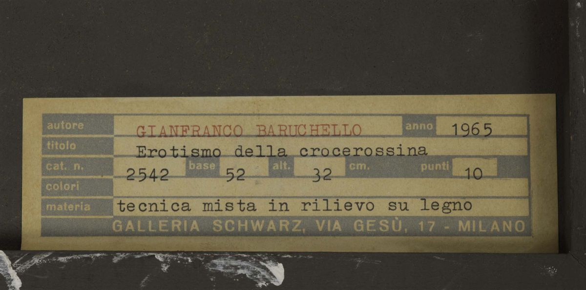 Gianfranco Baruchello (1924)erotismo della Crocerossina, 1965