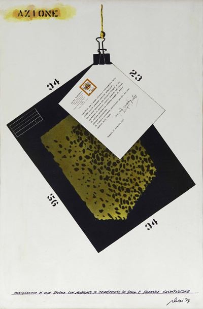 Fabrizio Plessi (1940)azione, 1974