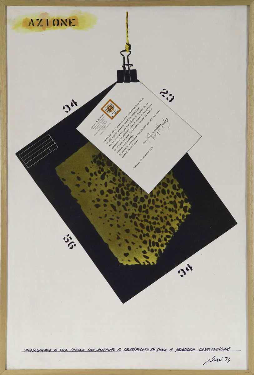 Fabrizio Plessi (1940)azione, 1974