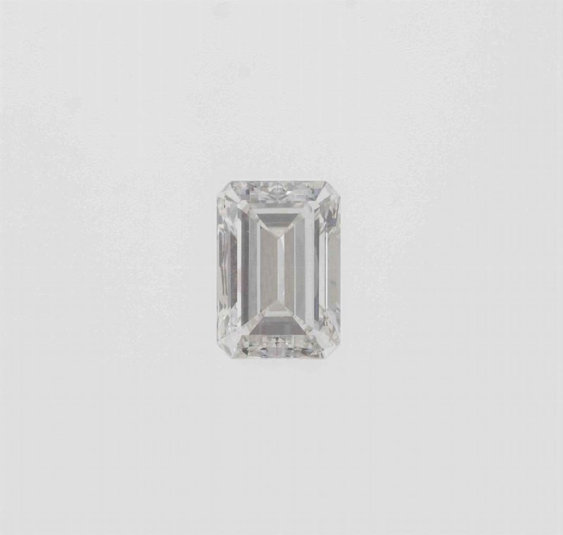 Unmounted emerald-cut diamond weighing 2.17 carats  - Auction Fine Jewels - Cambi Casa d'Aste