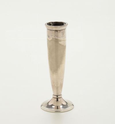 Vasetto in Metallo Argentato, Disegno di Gio Ponti per Krupp Milano, 1930 Circa