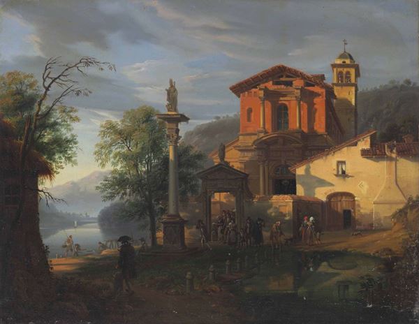 Giovanni Migliara (1785-1837) L’uscita dalla Messa