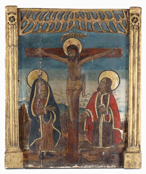 Pittore del XIX secolo Cristo in croce