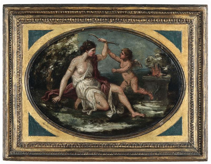 Filippo Lauri (Roma 1623 - 1694), attribuito a Amore e Venere  - Asta Antiquariato - I - Cambi Casa d'Aste