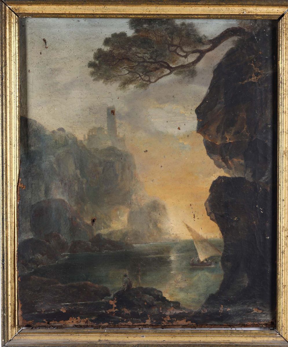 Lotto Composto da Cinque Dipinti di Vario Soggetto, XVII-XVIII-XIX Secolo