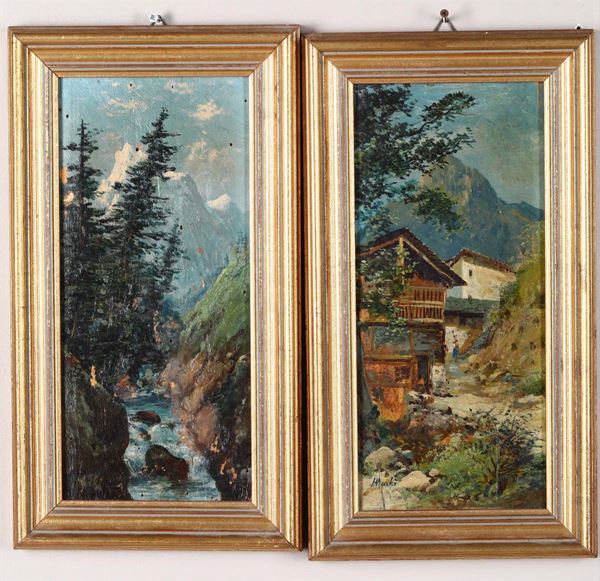 Henry Markò (1855-1921) Paesaggi montani