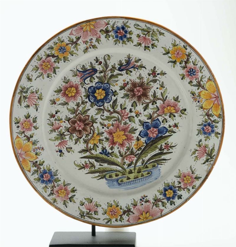Coppia di piatti in maiolica, C.a.m. (Ceramiche Artistiche Mastrogiorgio) Gubbio, 1932-1955  - Auction Fine Art - Cambi Casa d'Aste