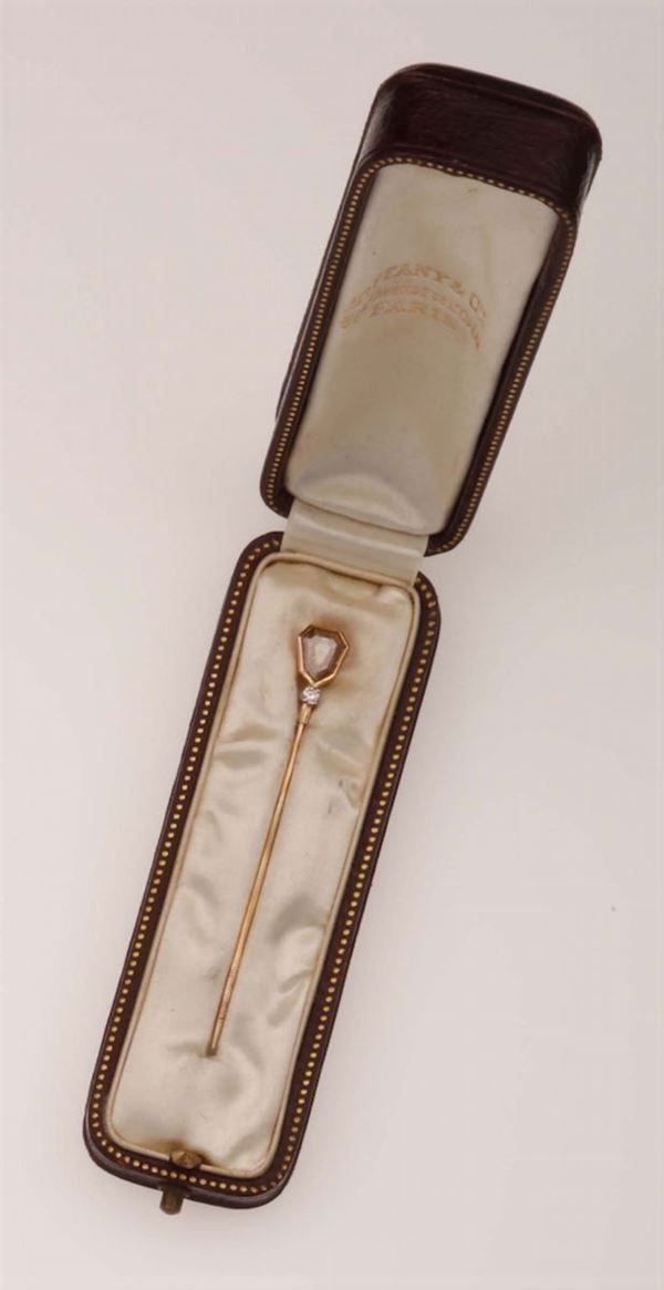 Tiffany & Co. Spillone da cravatta con diamante