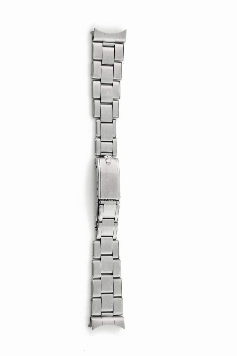 ROLEX, bracciale rivettato in acciaio, Ref. 7205 completo di 12 maglie  - Asta Orologi da Polso e da Tasca - Cambi Casa d'Aste