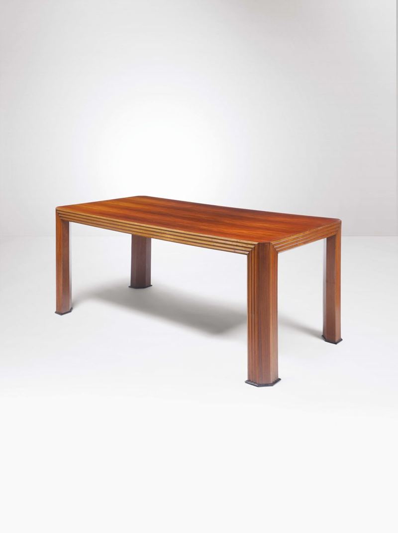 Grande tavolo con struttura in legno.  - Asta Design II - II - Cambi Casa d'Aste
