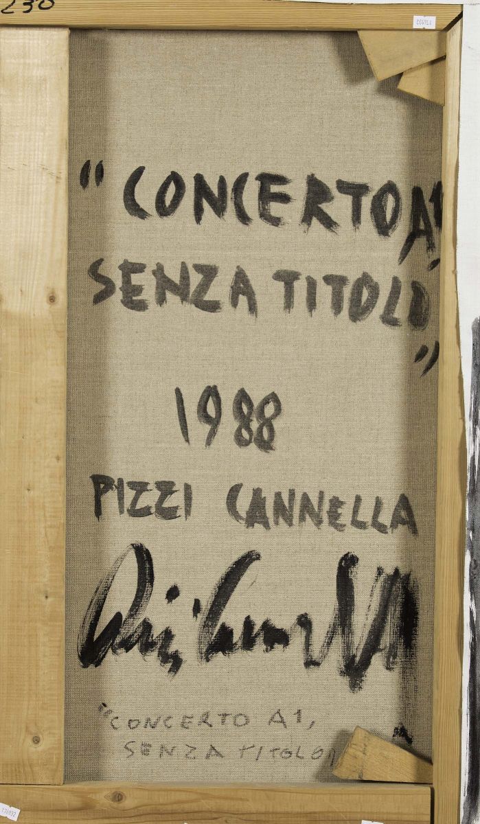 Piero Pizzi Cannella (1955)concerto A1 Senza Titolo, 1988