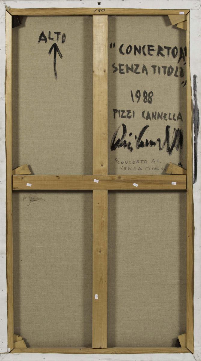 Piero Pizzi Cannella (1955)concerto A1 Senza Titolo, 1988