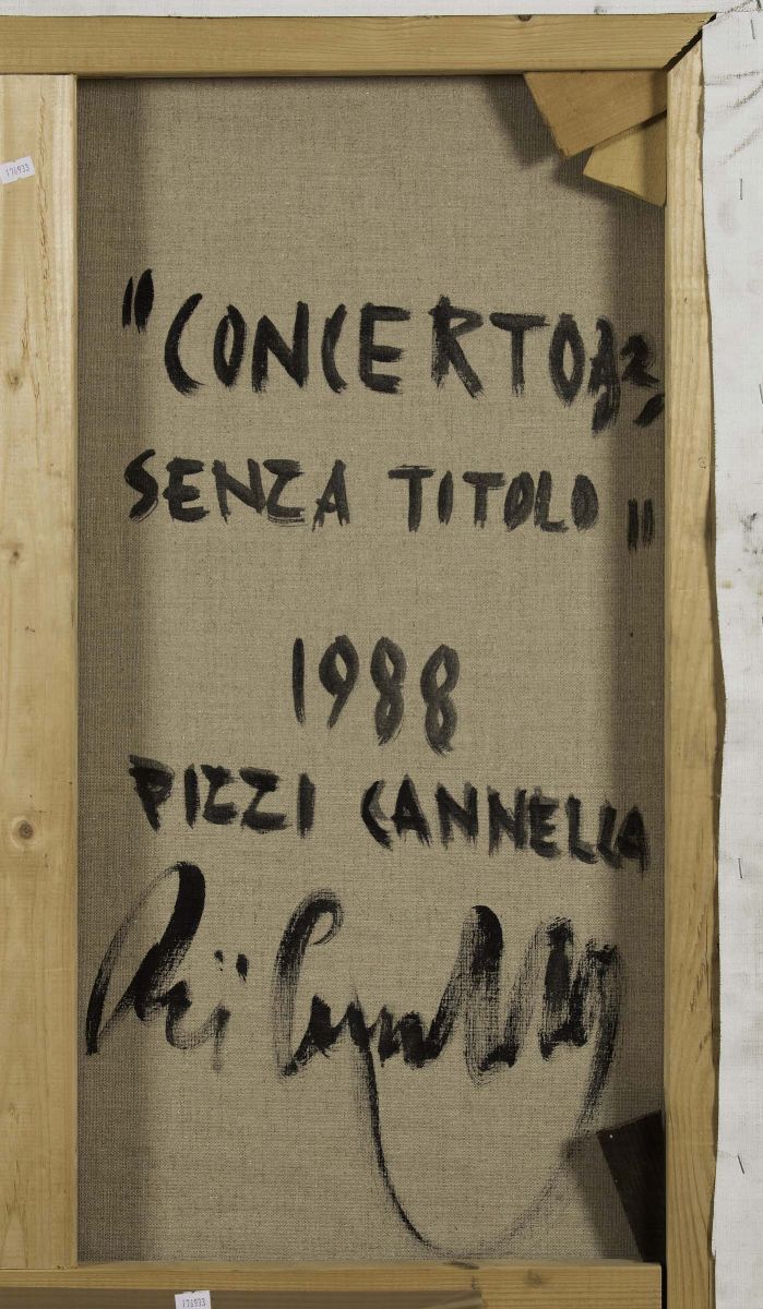 Piero Pizzi Cannella (1955)concerto A2 Senza Titolo, 1988