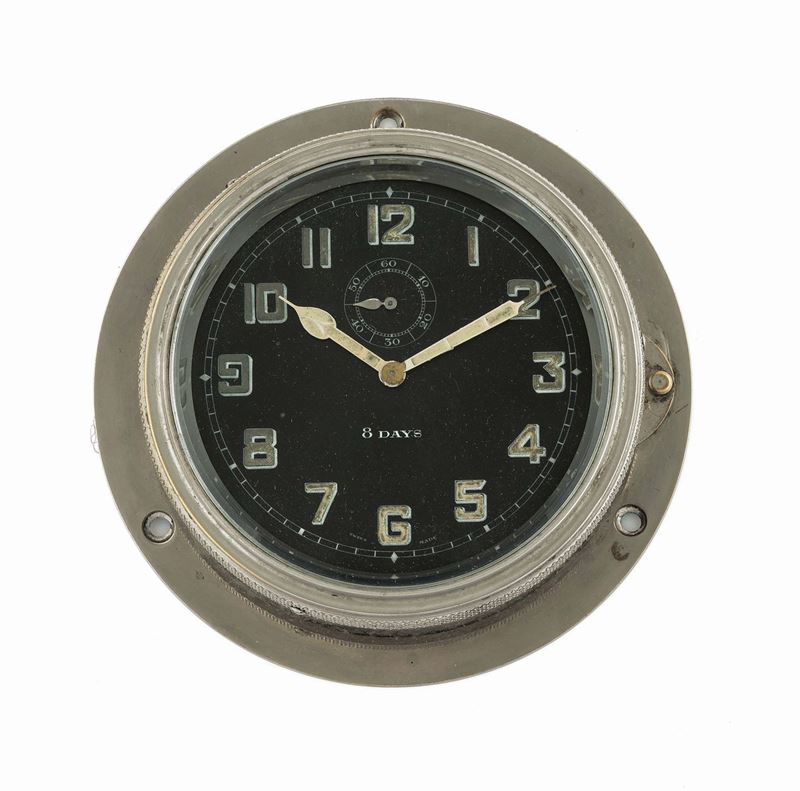 Unsigned, 8 days vintage car cockpit clock. Made circa 1940  - Auction Watches and Pocket Watches - Cambi Casa d'Aste