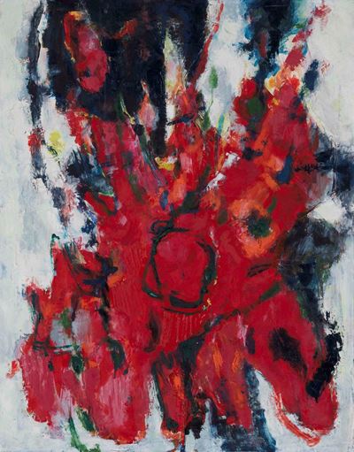 Renato Birolli (1905-1959)energia di Rosso, 1958