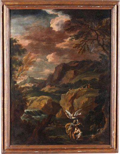 Carlo Antonio Tavella (milano 1668 - Genova 1738), Attribuito Asacrificio di Isacco