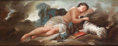 Scuola Francese del XVIII Secolodiana Addormentata