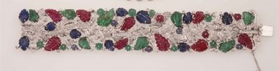 Bracciale Tuttifrutti con Smeraldi, Zaffiri, Rubini e Diamanti
