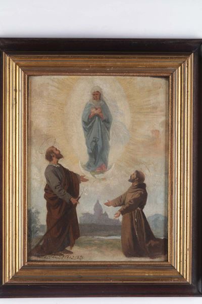 Antonio Puccinelli (1822-1897)bozzetto per la Chiesa dei Cappuccini di Pistoia, 1874