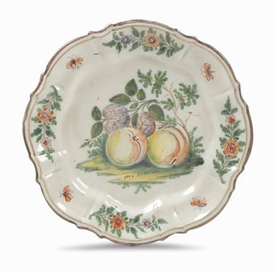 Grande Piatto Lodi, Fabbrica Coppellotti, 1740 Circa