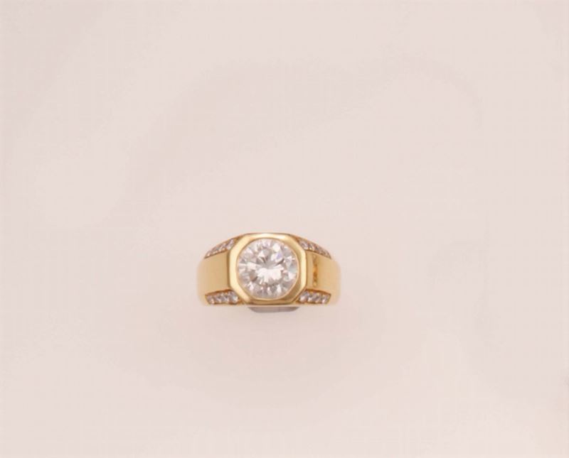 Brilliant-cut diamond weighing 2.467 carats  - Auction Fine Jewels - Cambi Casa d'Aste