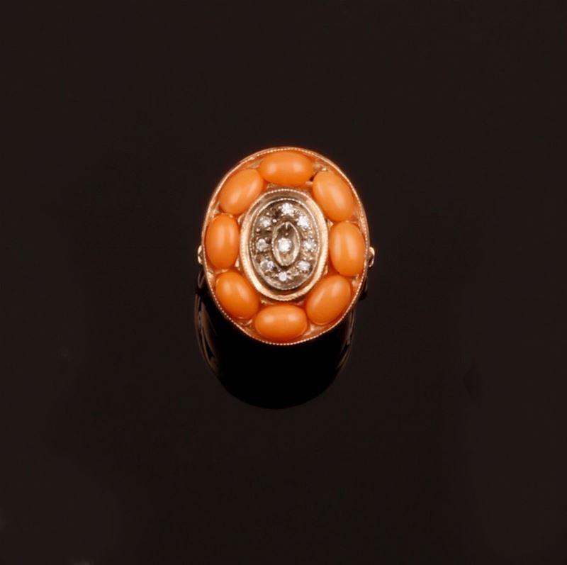 Coral ring  - Auction Fine Coral Jewels - Cambi Casa d'Aste