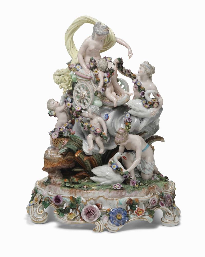 Grande gruppo allegorico Parigi, Samson, fine del XIX secolo  - Auction Majolica and Porcelains - II - Cambi Casa d'Aste