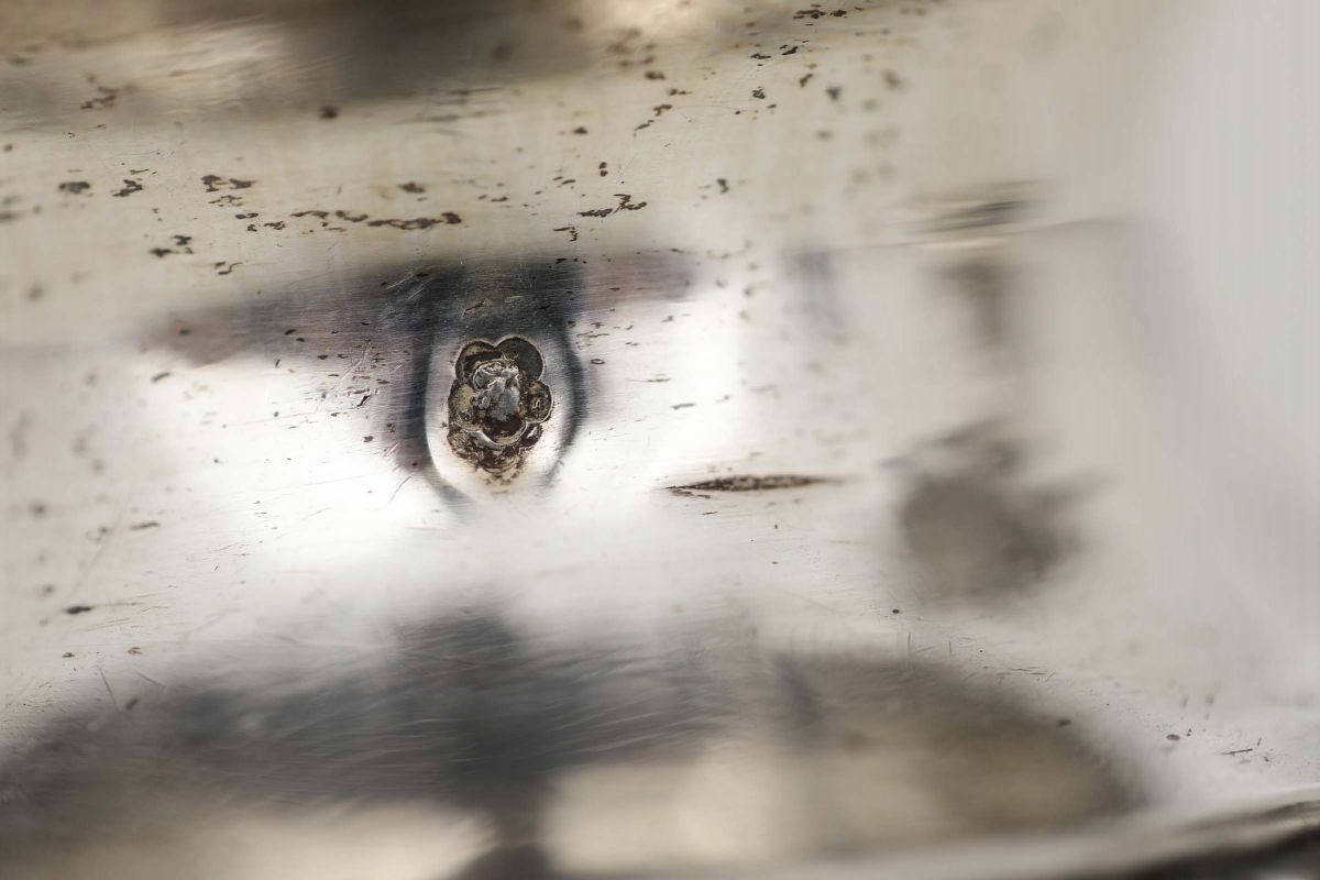Coppia di Rimonim in Argento, Manifattura Austroungarica (vienna?), Bolli di Titolo in Uso dal 18...