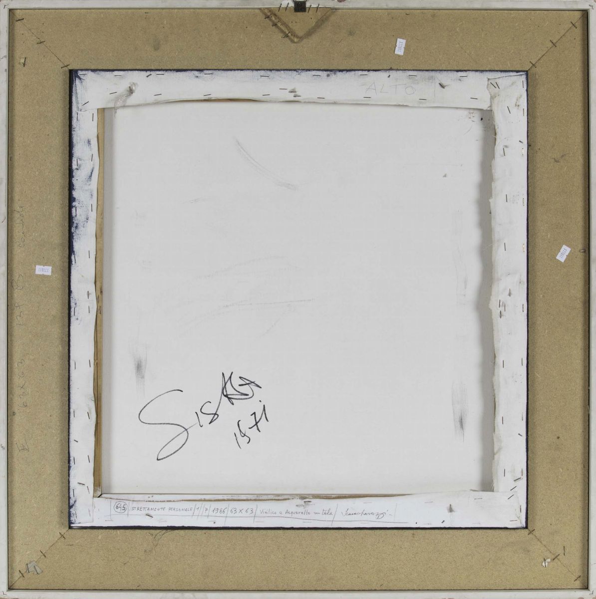 Antonio Scaccabarozzi (1936)strettamente Personale, 1986