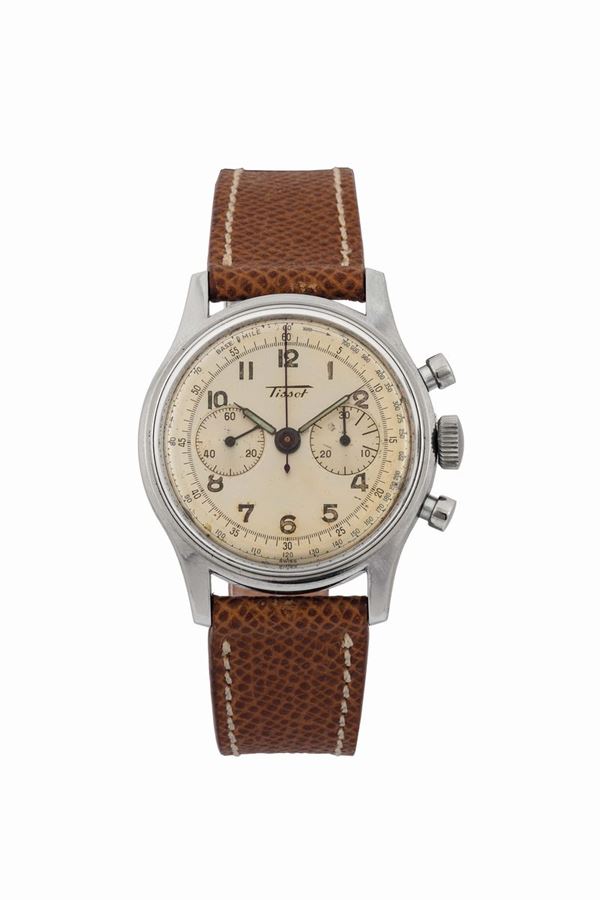 TISSOT, Ref. 6220-1. Fine, water resistant, stainless steel wristwatch. Made circa 1960