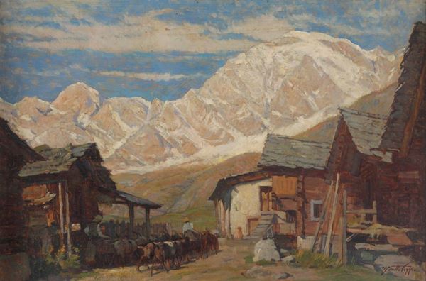 Mario Moretti Foggia (1882-1954) Ottobre in alta montagna