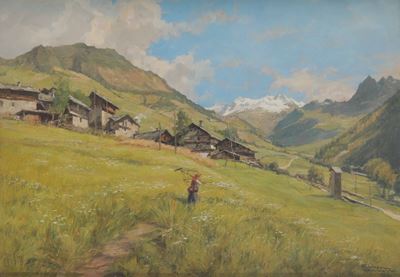 Giuseppe Gheduzzi (1889-1957)baite in Sole a Valtournanche