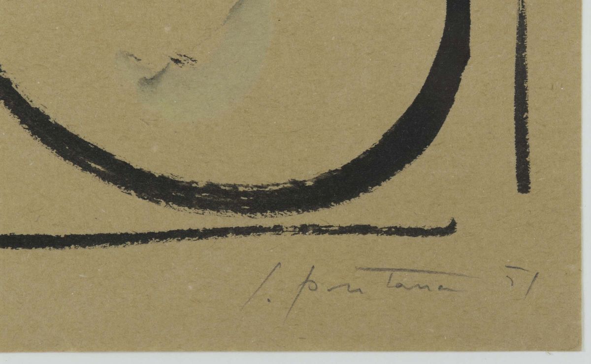Lucio Fontana (1899-1968)due Studi per Manifesto IX Triennale di Milano, 1951