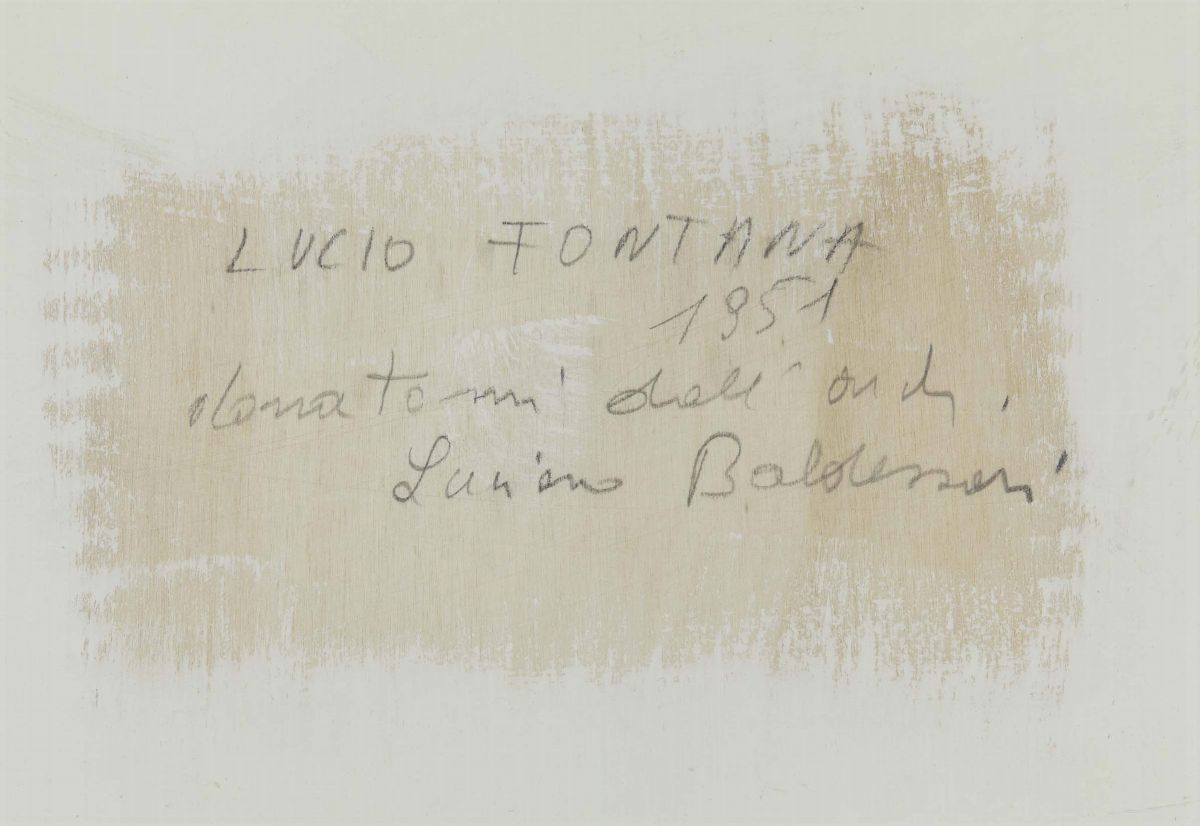 Lucio Fontana (1899-1968)due Studi per Manifesto IX Triennale di Milano, 1951