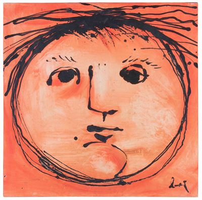 Enrico Baj (1924-2003)testa Solare, 1953