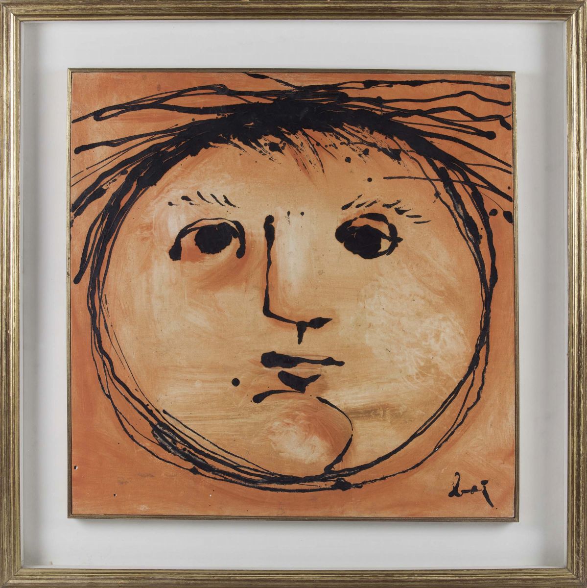 Enrico Baj (1924-2003)testa Solare, 1953