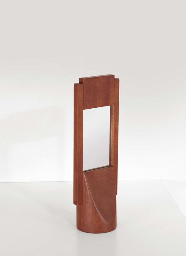 Ettore Sottsass, a wooden picture frame for Il Sestante. One-of-a-kind. Italy, 1962
