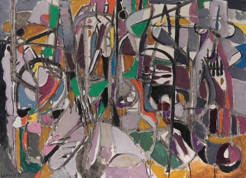 André Lanskoy (1902-1976)composition, 1964