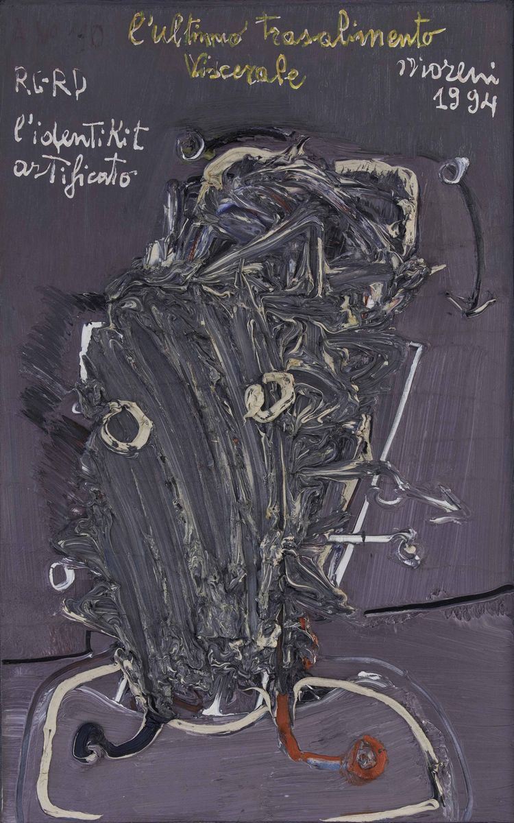Mattia Moreni (1920-1999)“L’ultimo Trasalimento Viscerale” Autoritratto N. 110, 1994