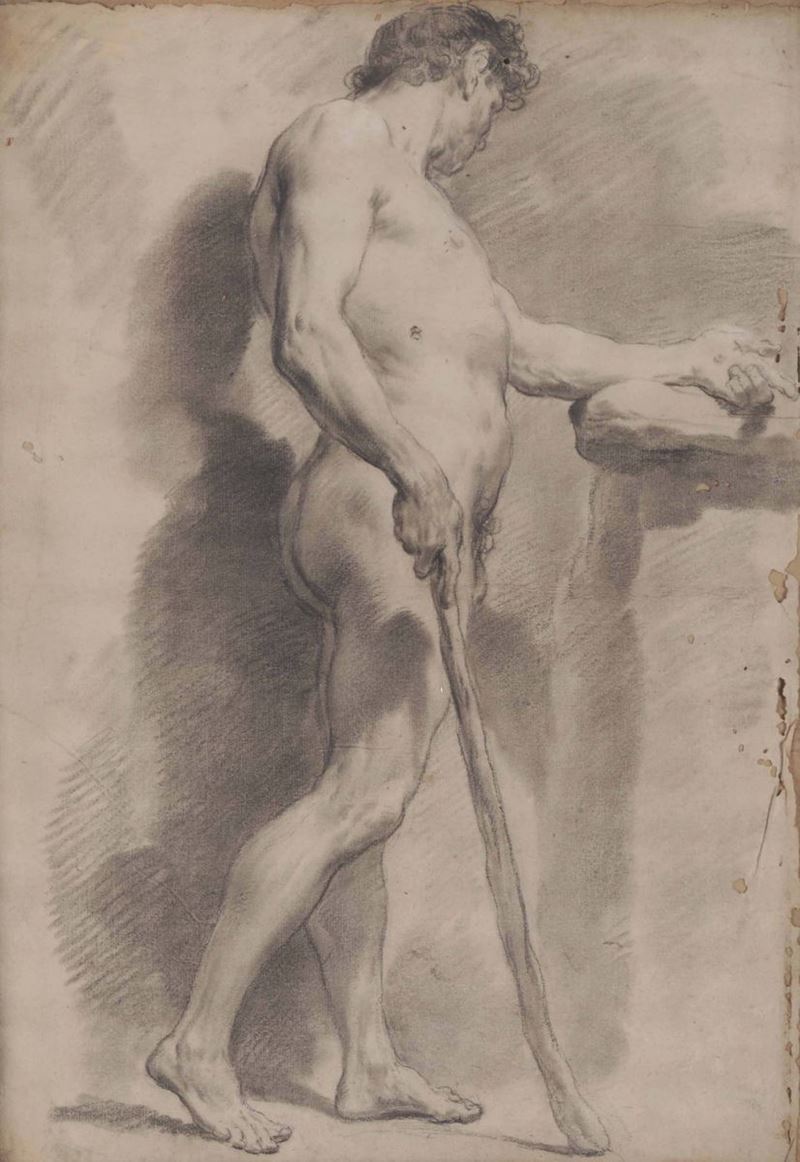 Gaetano Gandolfi (Bologna 1734 - 1802) Nudo maschile  - Auction Old Masters Paintings - Cambi Casa d'Aste