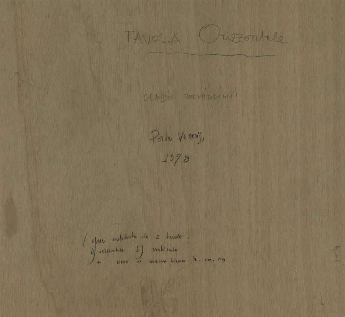 Claudio Parmiggiani (1943)porta Veneris, 1978