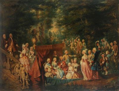 Louis Toque (parigi 1696 - 1772), Cerchia Disposi della Casa Reale di Francia