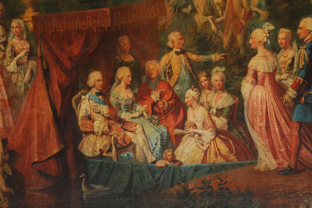 Louis Toque (parigi 1696 - 1772), Cerchia Disposi della Casa Reale di Francia