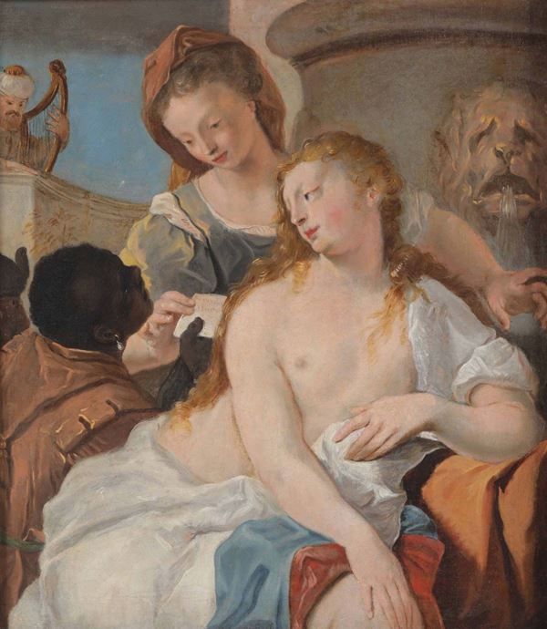 Nicola Grassi (1682-1748), attribuito a Davide e Betsabea