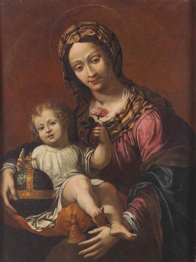 Scuola Toscana del XVII Secolomadonna con Bambino